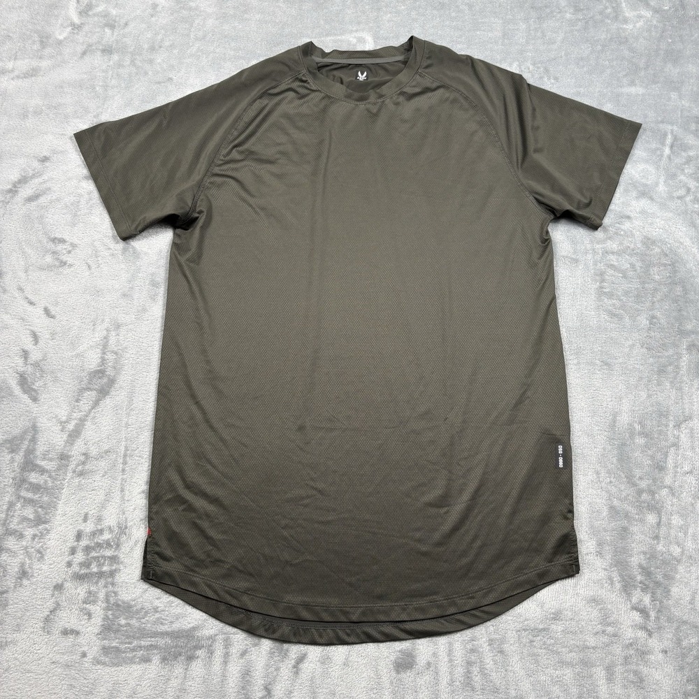 ASRV T-Shirt Men's XL Green Curve Hem Athletic Training Gym Tee DSG-0660